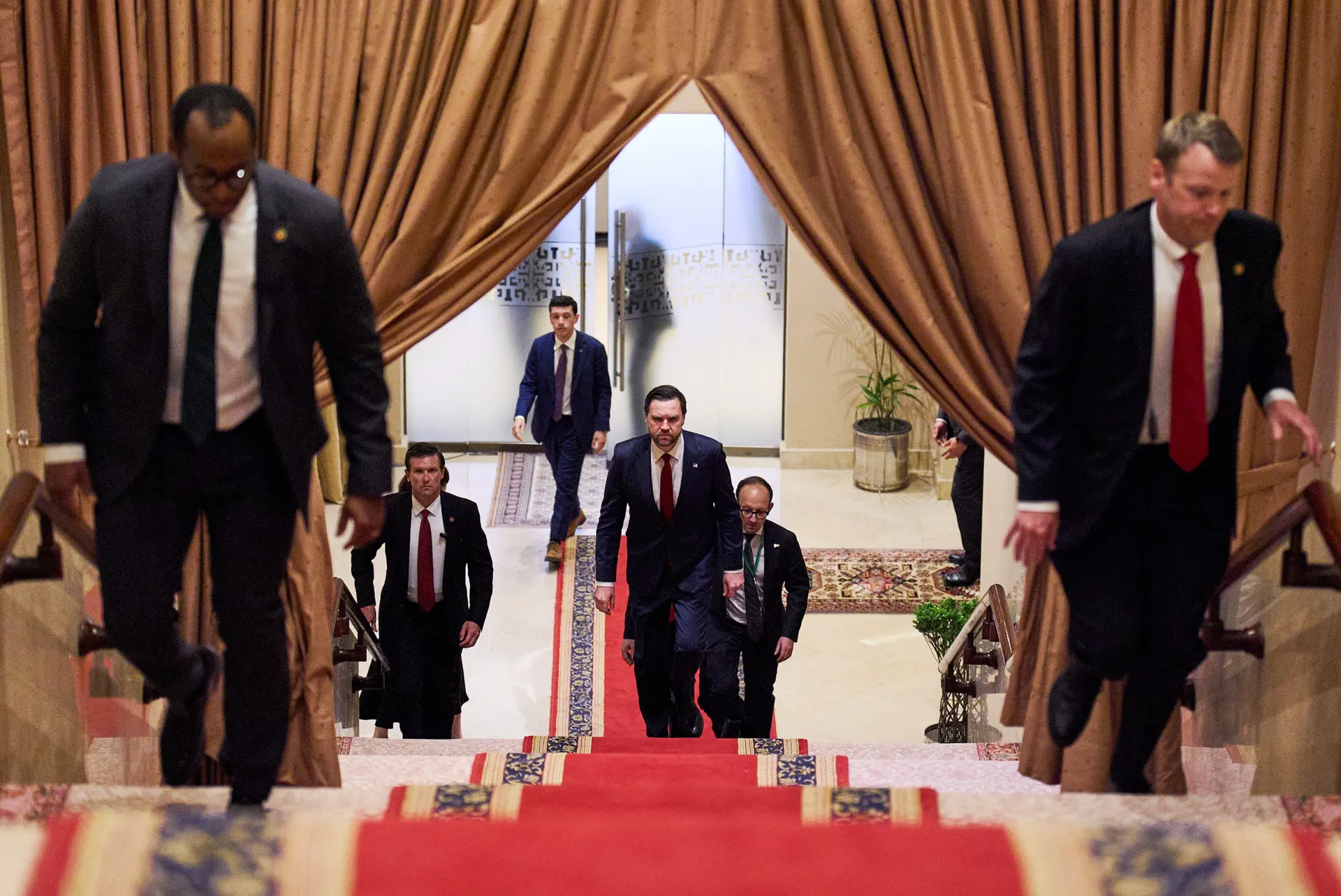 Le vice-président américain JD Vance lors des négociations à Islamabad. AP:Jacquelyn Martin